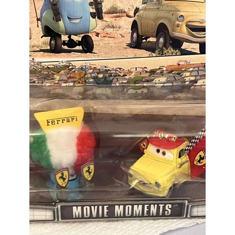 NEW Disney Pixar Cars Supercharged Ferrari Fans Guido and Luigi Movie Moments